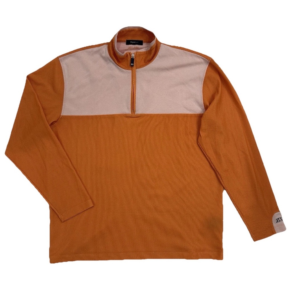 Zegna Sport Dry Layer 1/4-Zip Pullover Sweatshirt Mens XXL